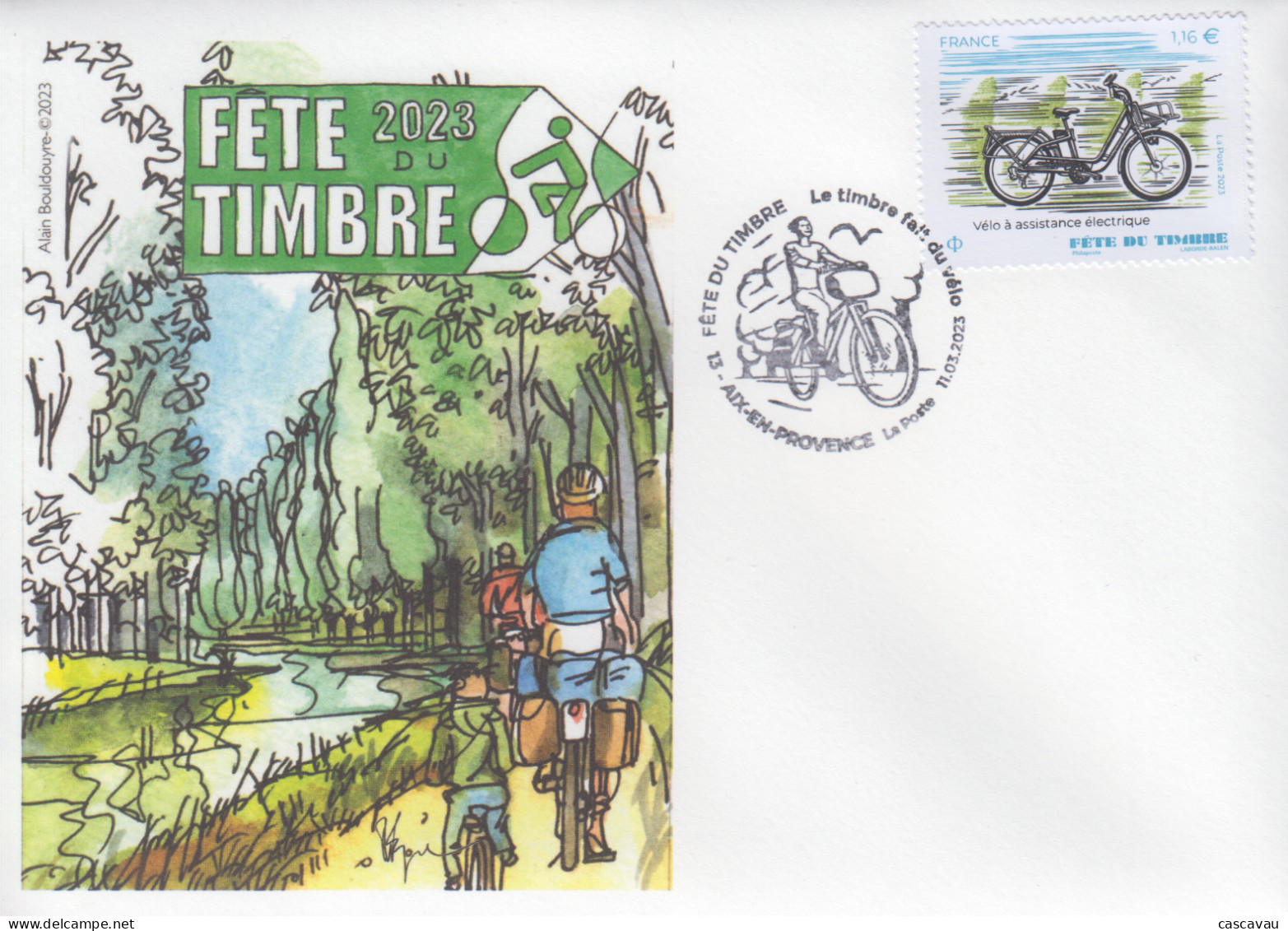 Enveloppe  FDC   1er   Jour    FRANCE    Fête  Du  Timbre    AIX  EN  PROVENCE   2023 - 2020-…