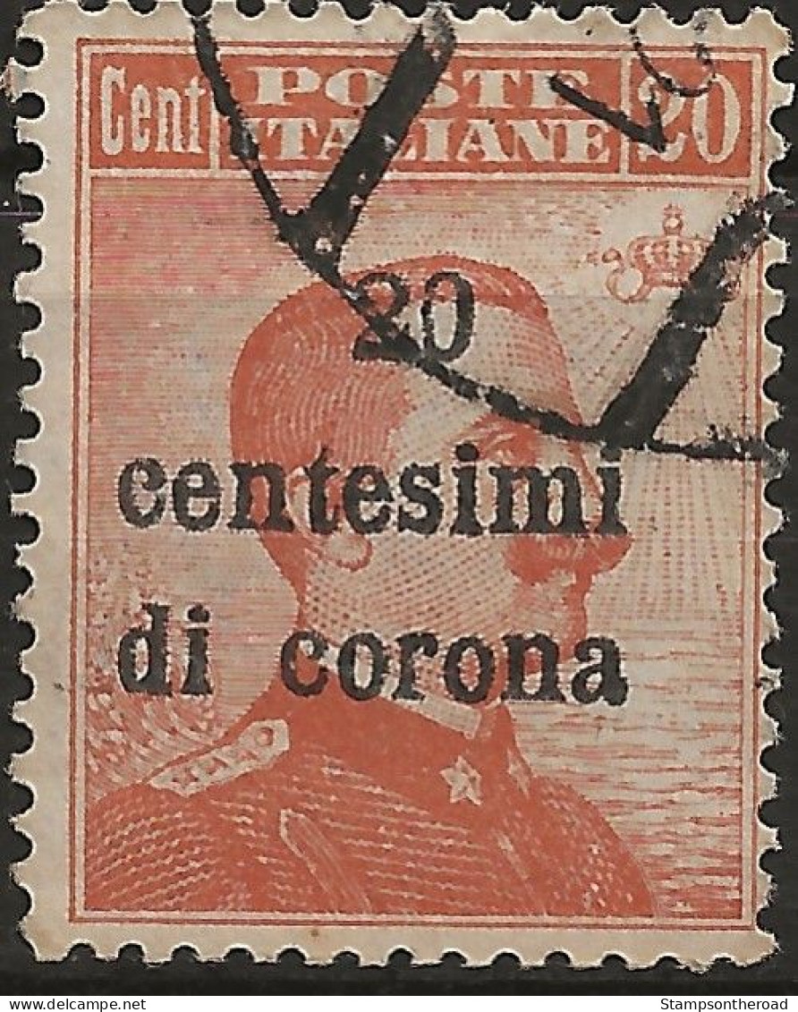TRTT5U5,1919 Terre Redente - Trento E Trieste, Sassone Nr. 5, Francobollo Usato Per Posta °/ - Trentino & Triest