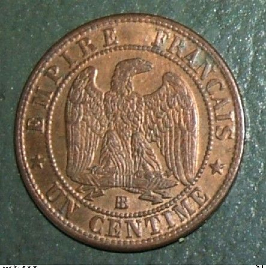 France - Napoléon III - 1 Centime - 1862 BB ( Strasbourg) TTB - 1 Centime