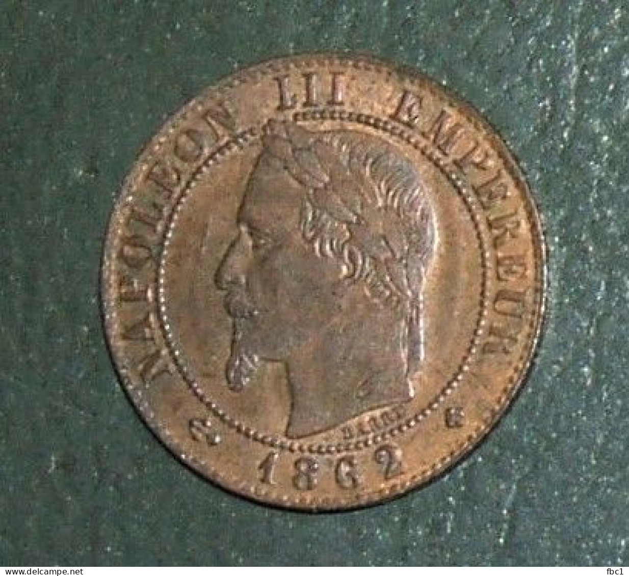 France - Napoléon III - 1 Centime - 1862 BB ( Strasbourg) TTB - 1 Centime