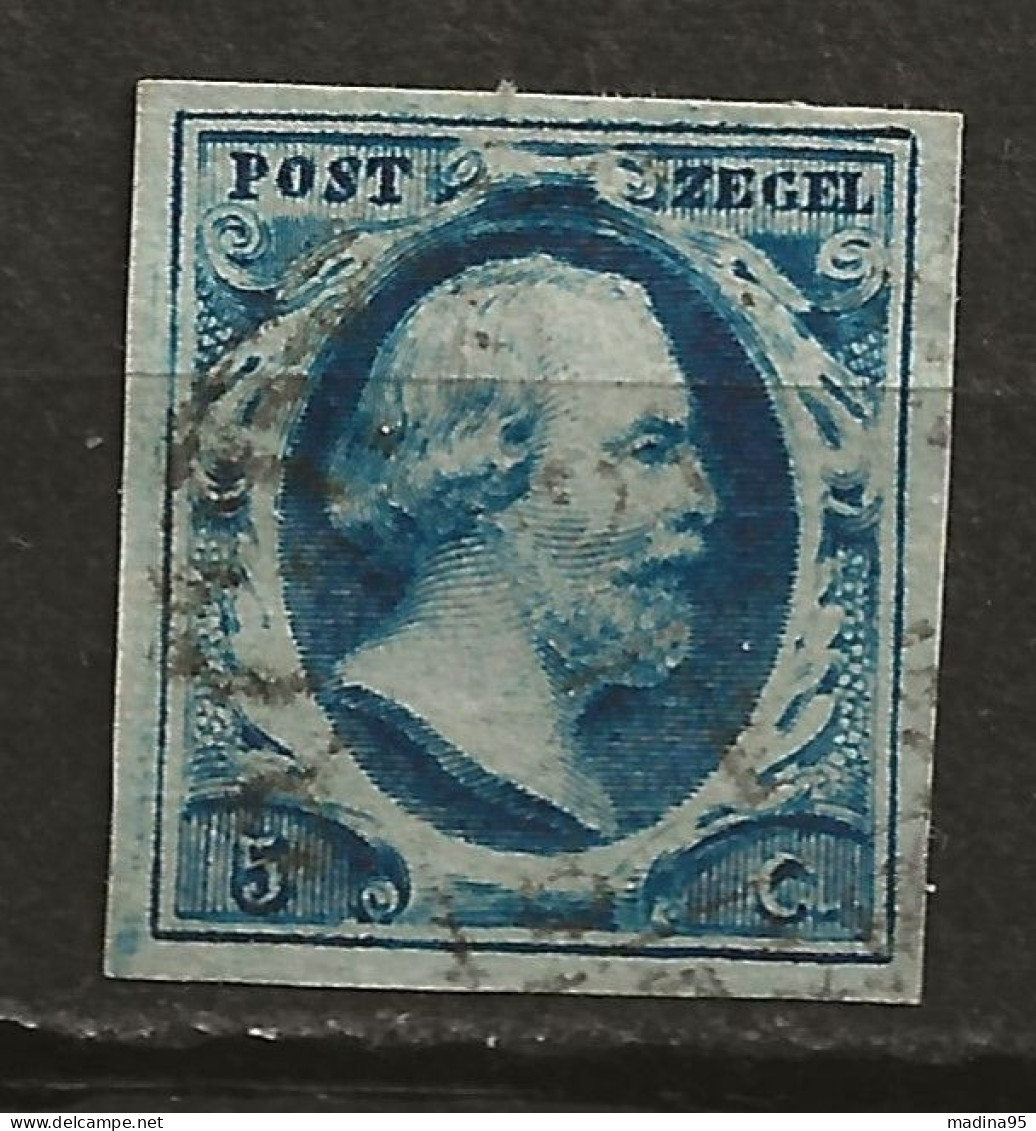 PAYS-BAS: Obl., YT N° 1c, Bleu Acier, TB - Used Stamps