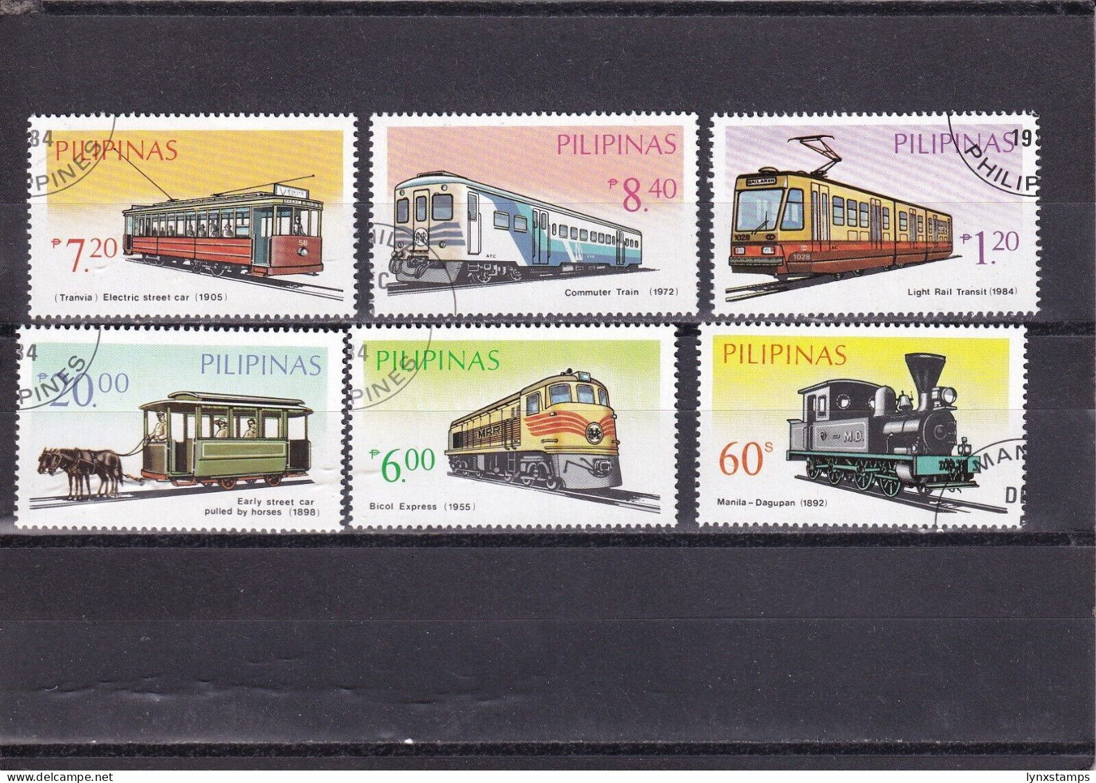 SA03 Philippines 1984 Rail Transport Used Stamps - Filipinas