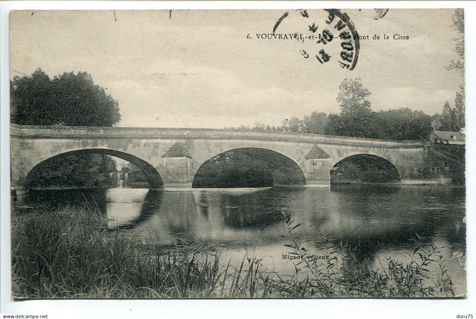 CPA Ecrite En 1913 * VOUVRAY Le Pont De La Cisse - Vouvray