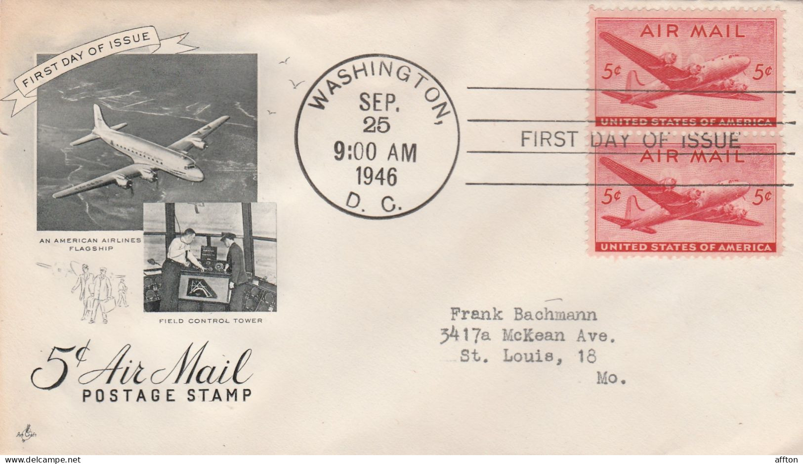 United States 1946 FDC - 1941-1950