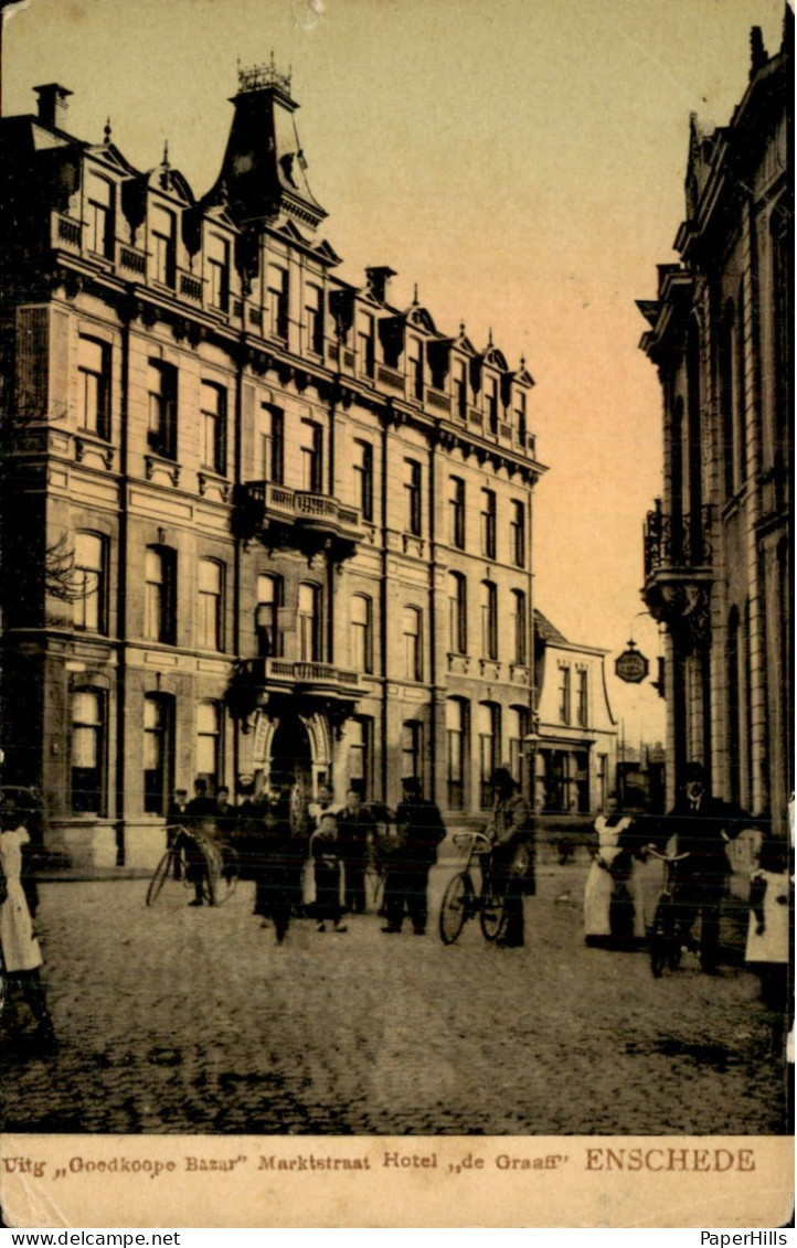 Enschede - Marktstraat - Hotel De Graaff - Autres & Non Classés