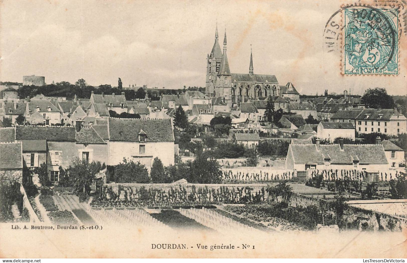 FRANCE - Dourdan - Vue Générale N°1 - Carte Postale Ancienne - Dourdan