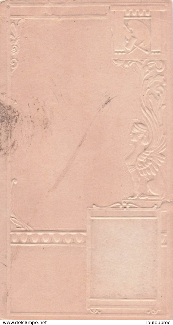 CHROMO LEFEVRE UTILE " LU " Célébrités : LUIGI LOIR    - ART NOUVEAU 17 X 9 Cm GAUFREE - Lu