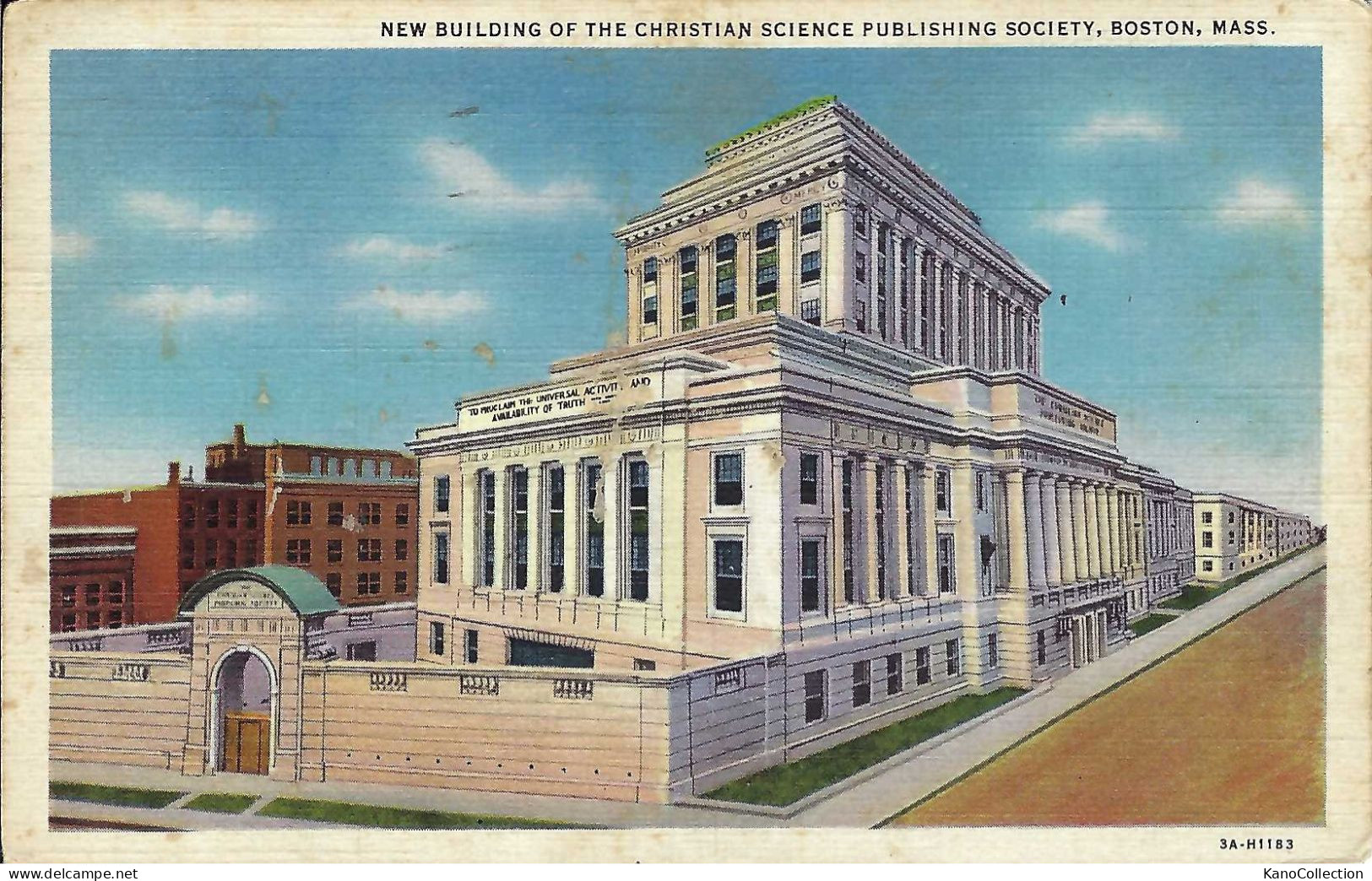 Boston, Mass., New Buildings Of The Christian Science Publishing Society, Gelaufen 1935 - Boston