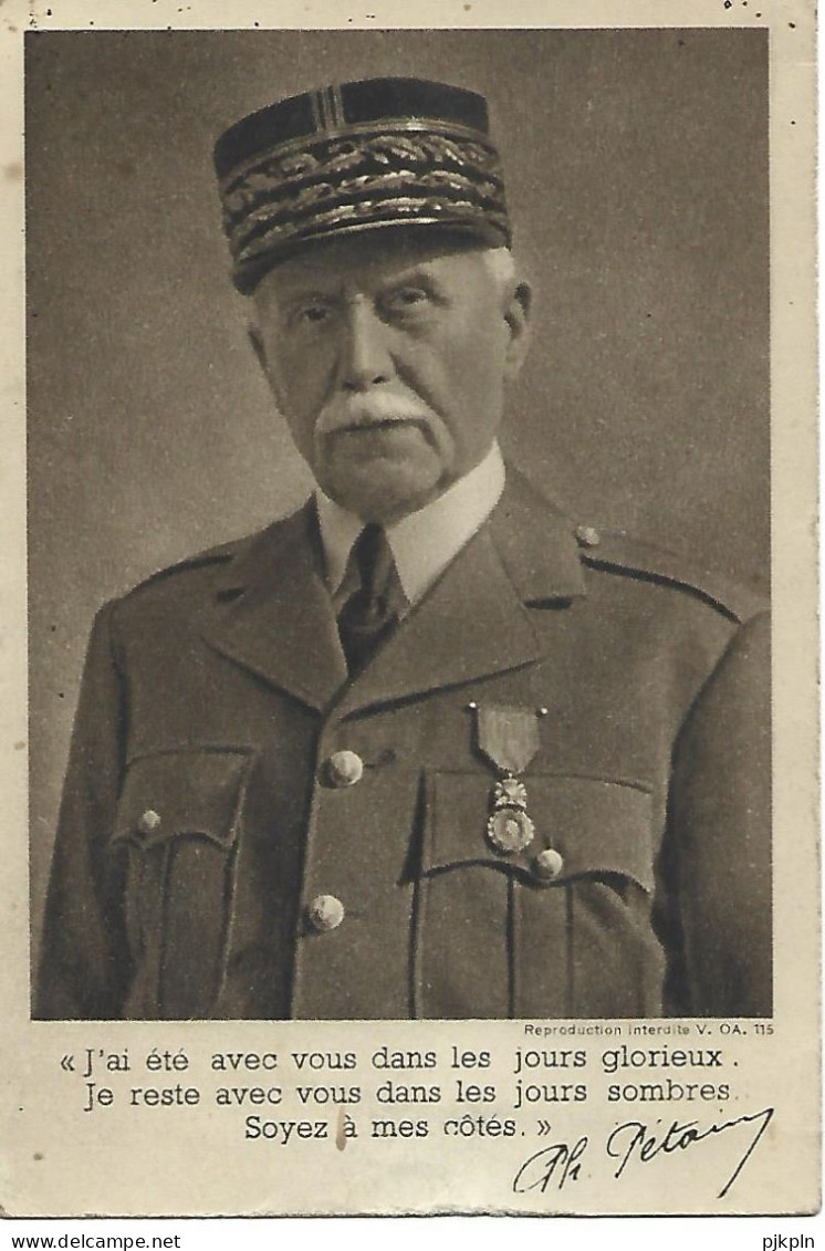 MARECHAL PETAIN  (carte Postale) - 1939-45