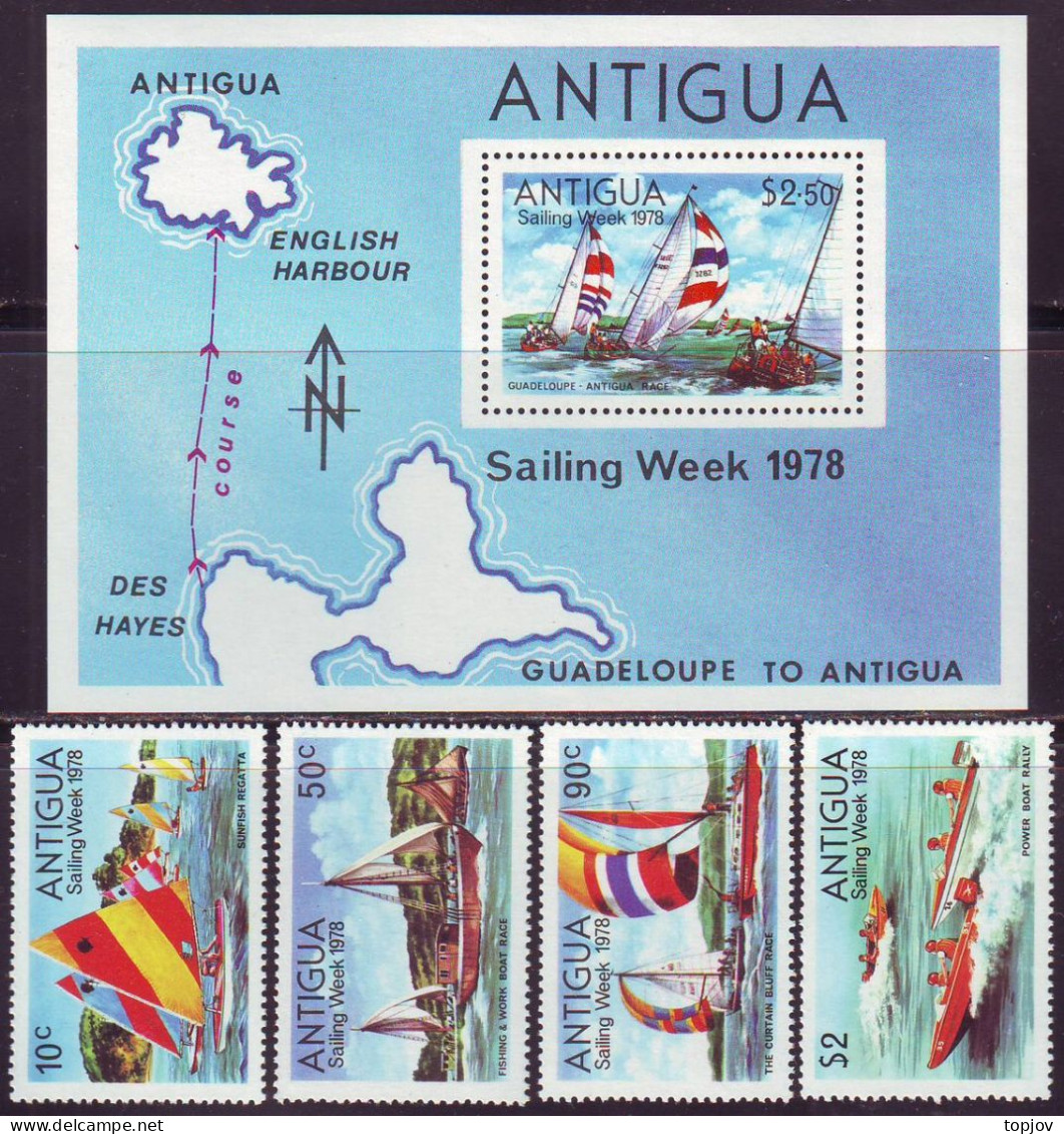 ANTIGUA  - SAILING WEEK - **MNH - 1978 - Sailing