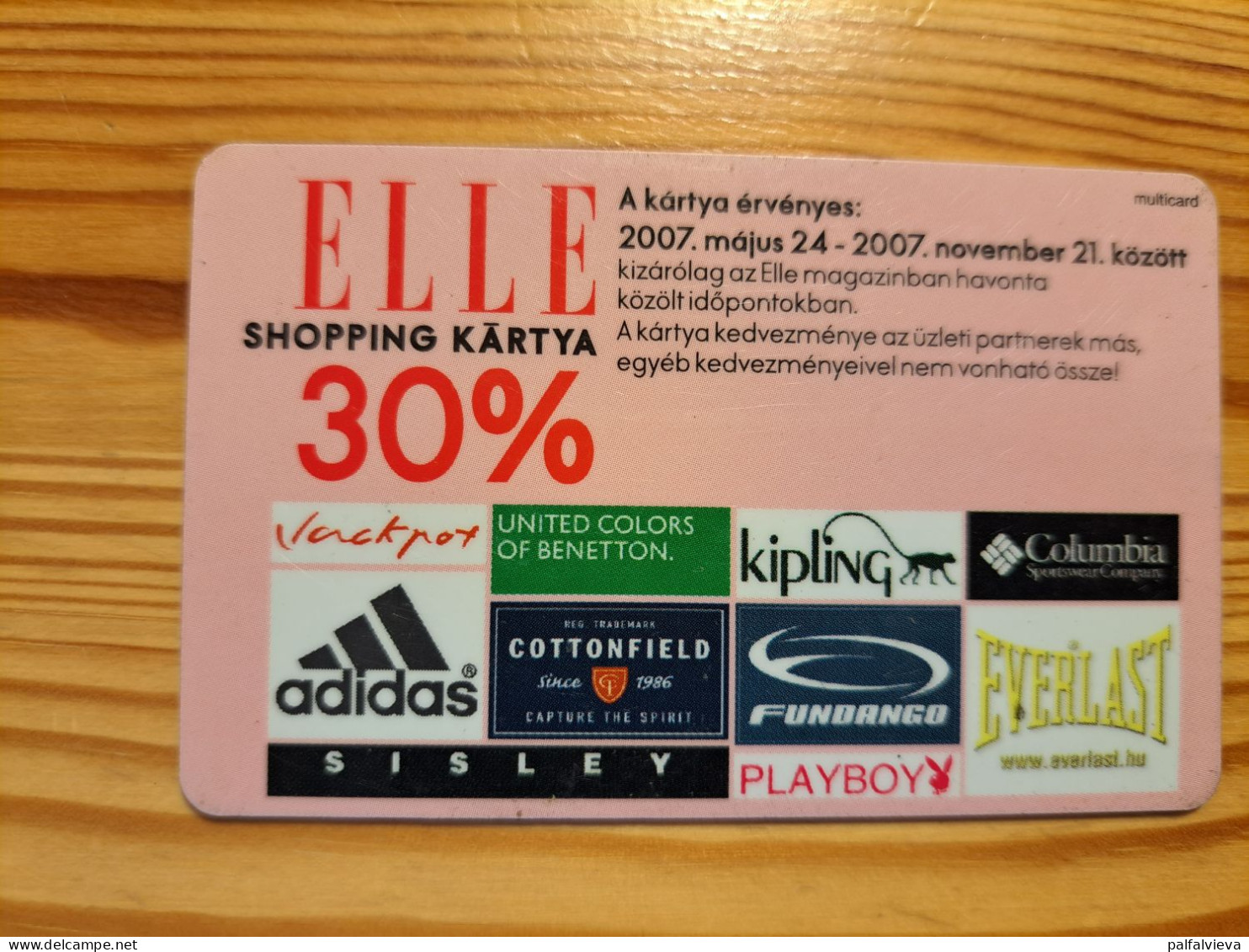 ELLE Customer Card Hungary - Autres & Non Classés