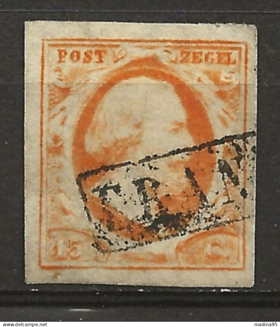 PAYS-BAS: Obl., YT N° 3, Signé Calves, TB - Used Stamps