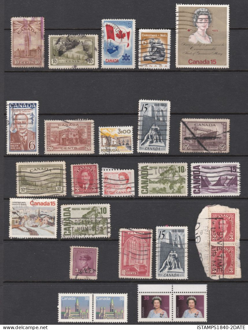 001143/ Canada 1930+ Used + Some MNH (23) - Collections