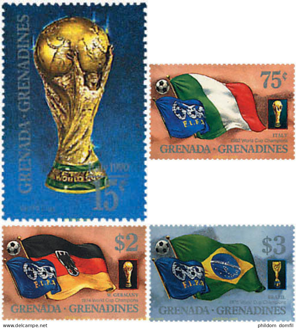 727647 HINGED GRANADA GRANADINAS 1989 COPA DEL MUNDO DE FUTBOL. MEXICO-86 - Grenada (1974-...)