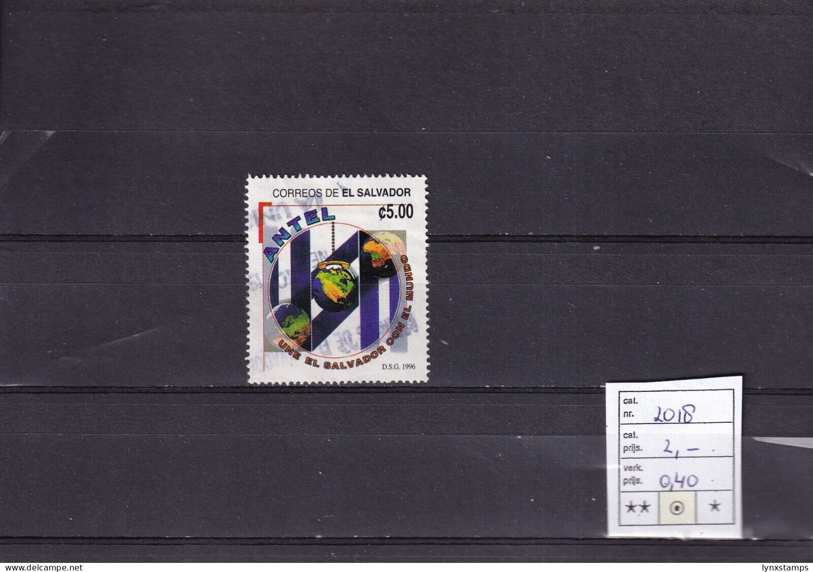 ER03 El Salvador 1996 Day Of The Telecommunications Worker - Used Stamp - Salvador