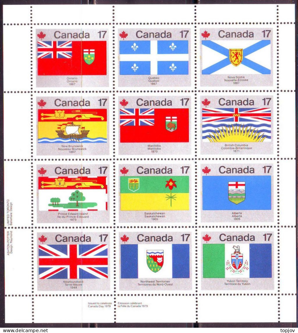 CANADA - FLAGS CANADIAN TERITTORY - **MNH - 1979 - Stamps