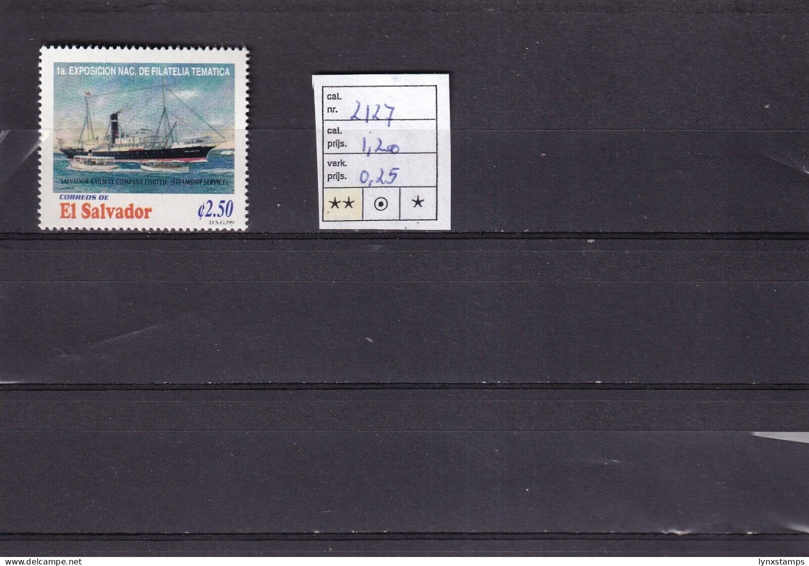 ER03 El Salvador 1999 1st National Thematic Stamps Exhibition - MNH Stamp - Salvador