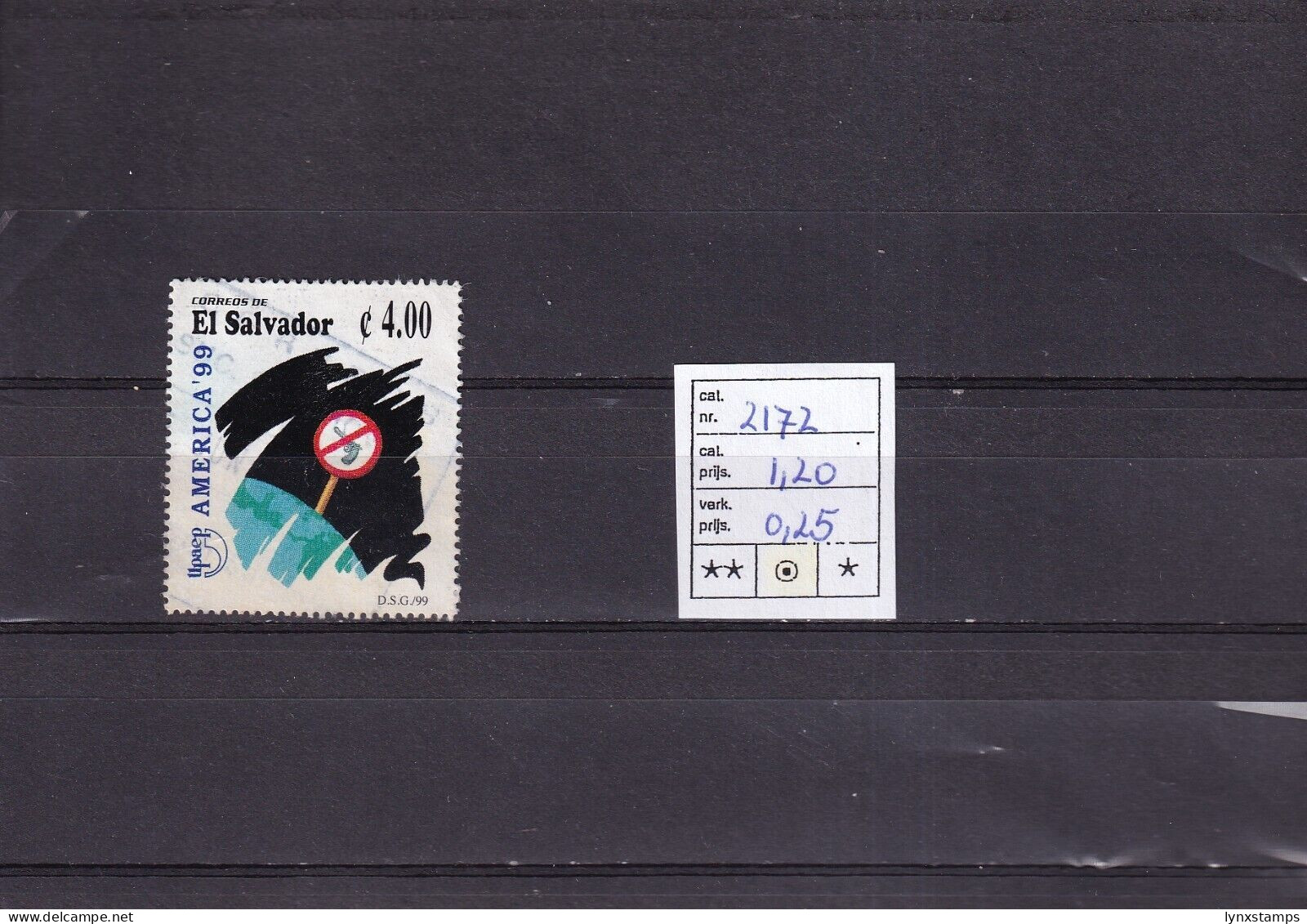 ER03 El Salvador 1999 The New Millennium Without Weapons - Used Stamp - Salvador