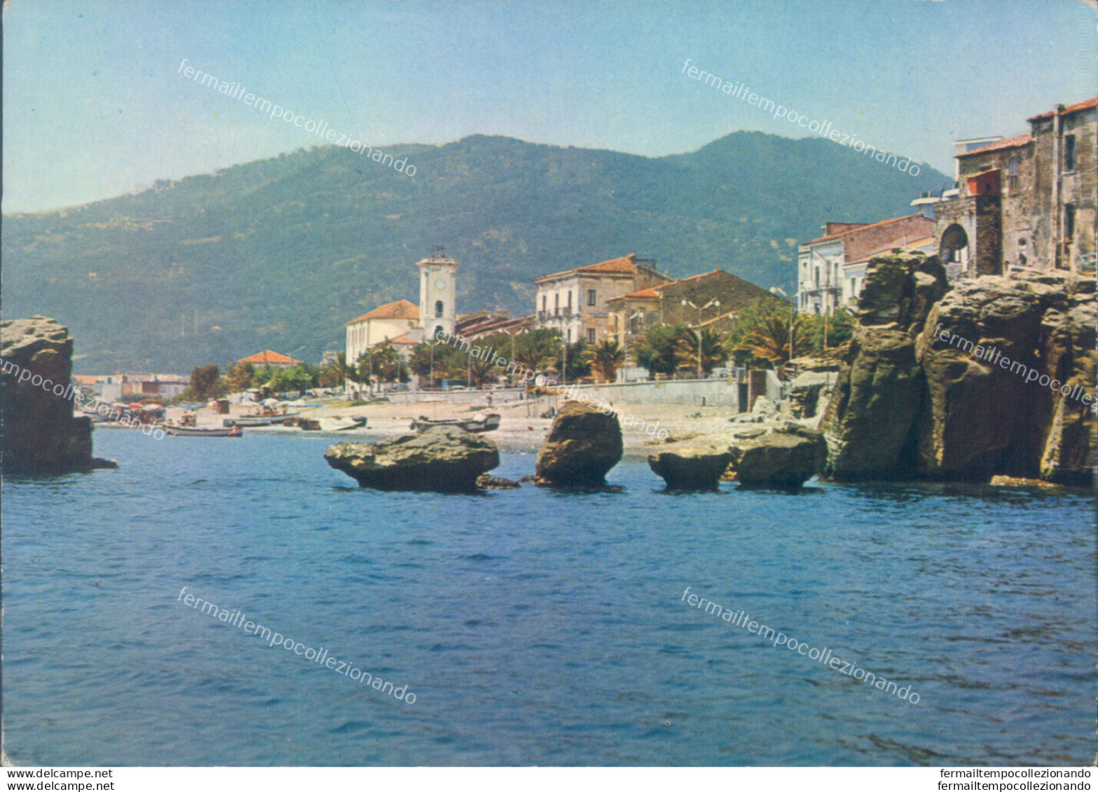 I766 Cartolina Villammare Vista Dal Mare Provincia Di Salerno - Salerno