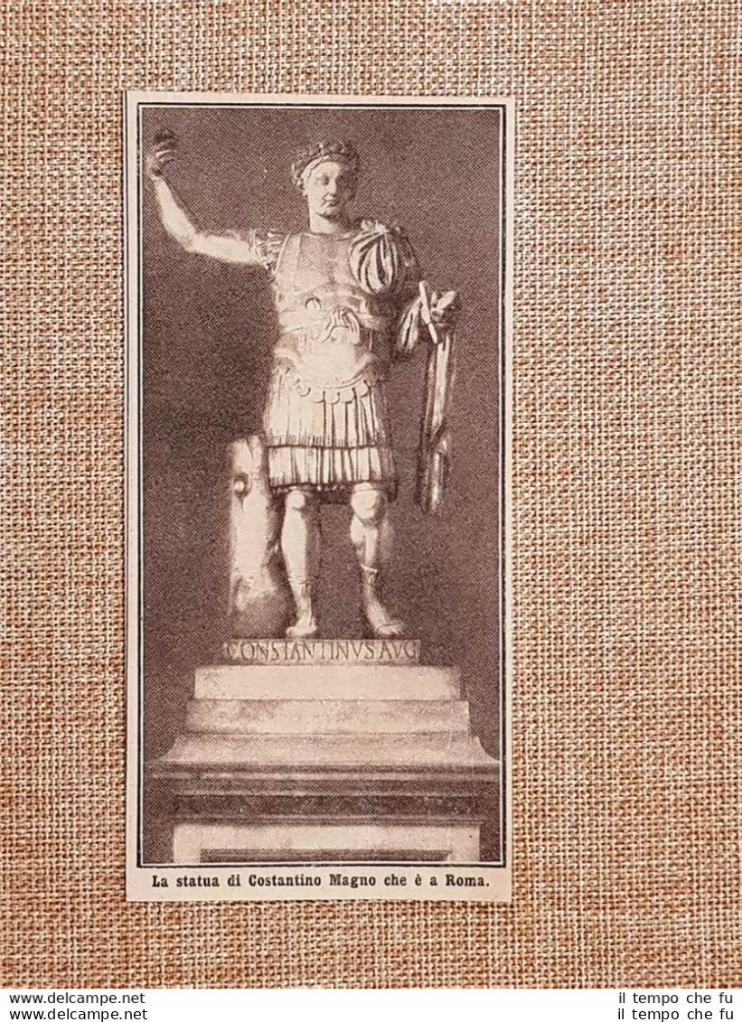 Roma Nel 1914 La Statua Di Costantino Magno Lazio - Autres & Non Classés