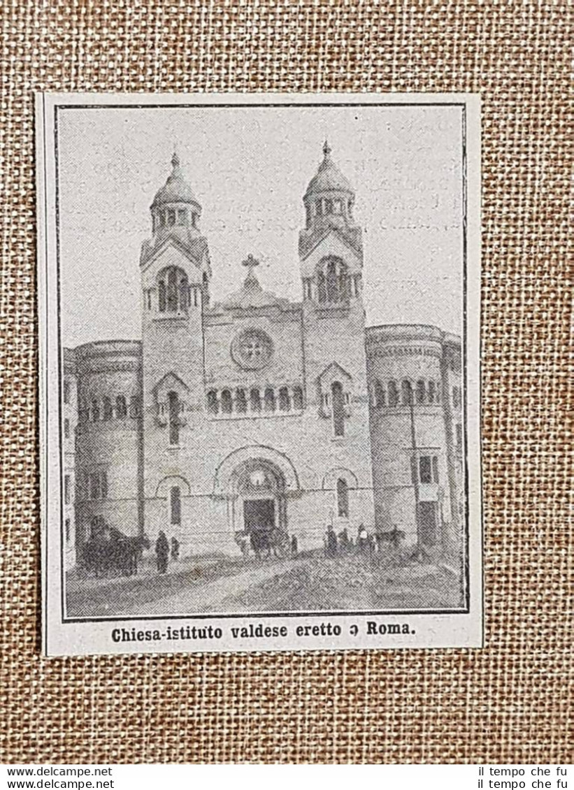 Roma Nel 1914 La Chiesa - Istituto Valdese Lazio - Altri & Non Classificati