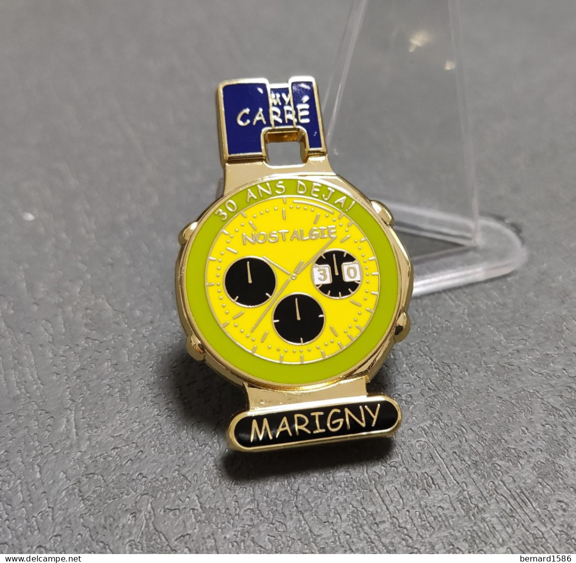 1 PIN'S MONTRE EN 3D ROLEX MY CARRE MARIGNY 30 ANS DEJA  NOSTALGIE BGI