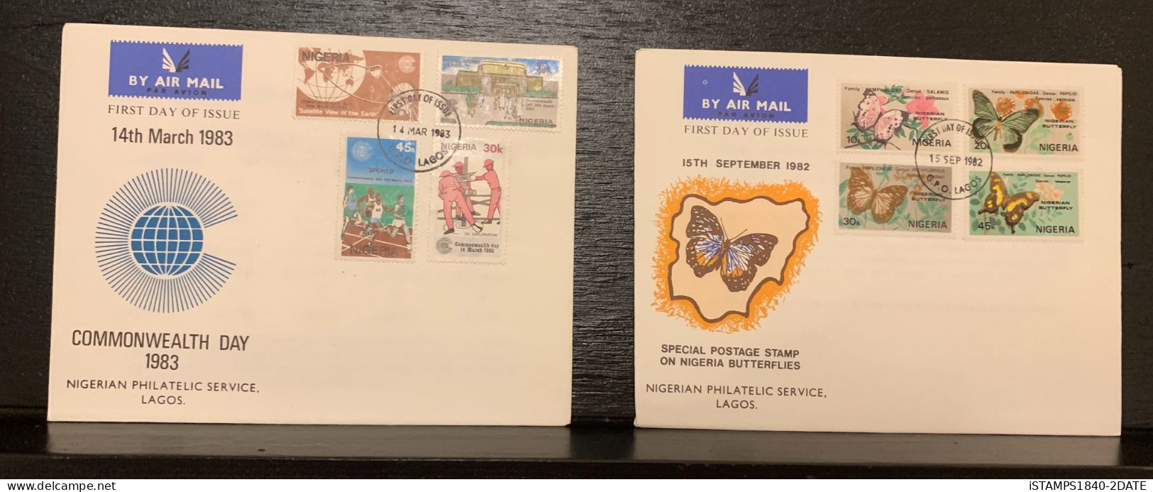 001151/ Nigeria First Day Cover Collection (55) 1973-1985 - Collections (without Album)