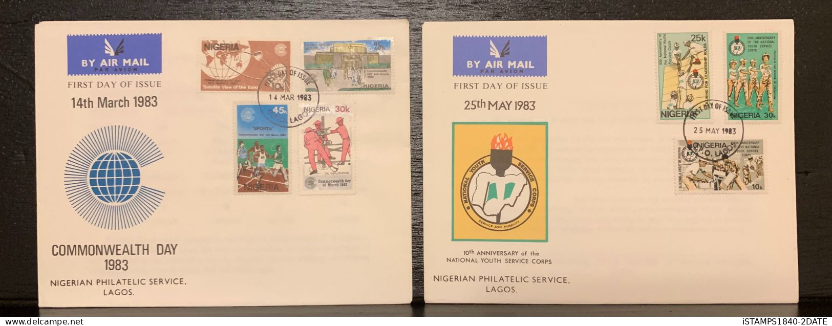 001151/ Nigeria First Day Cover Collection (55) 1973-1985 - Colecciones (sin álbumes)