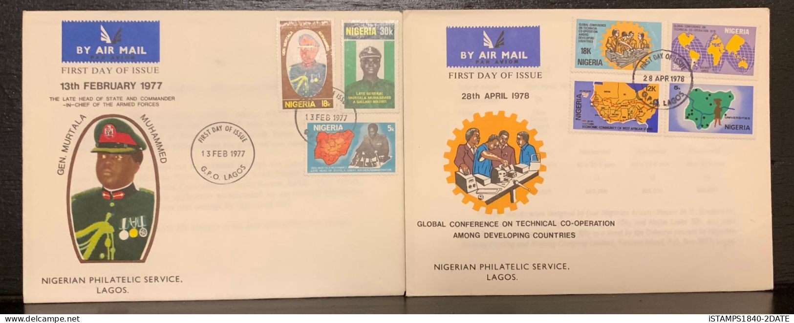 001151/ Nigeria First Day Cover Collection (55) 1973-1985