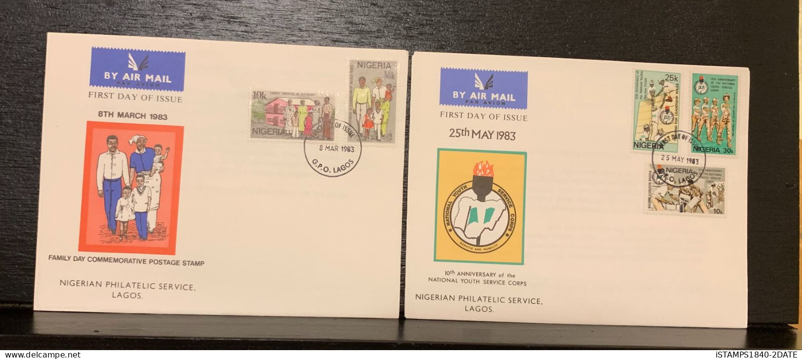 001151/ Nigeria First Day Cover Collection (55) 1973-1985