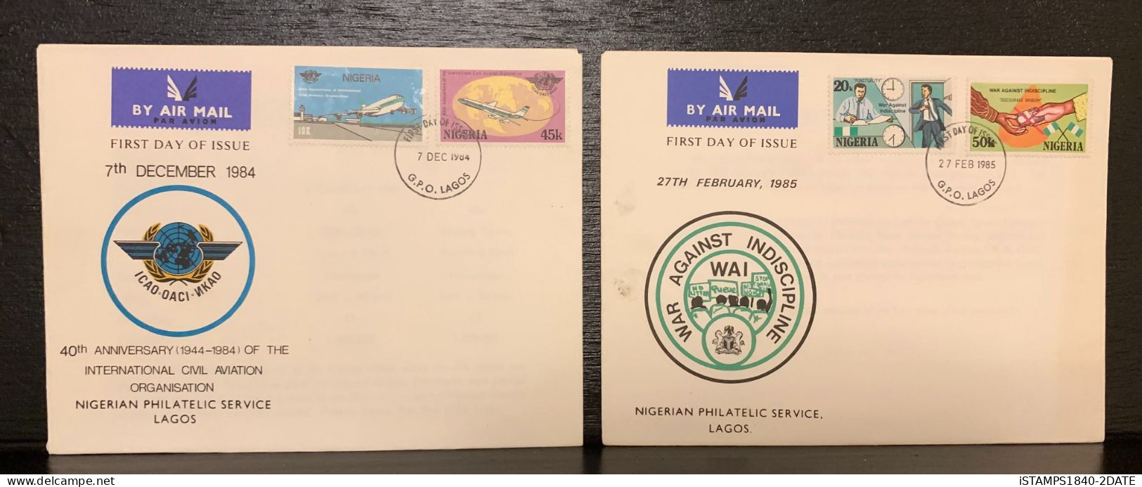 001151/ Nigeria First Day Cover Collection (55) 1973-1985