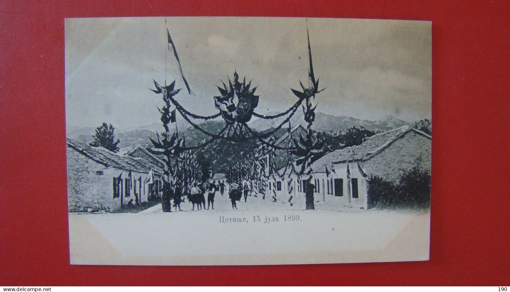 Cetinje/sprehajalisce/promenade 15.7.1899. - Yougoslavie