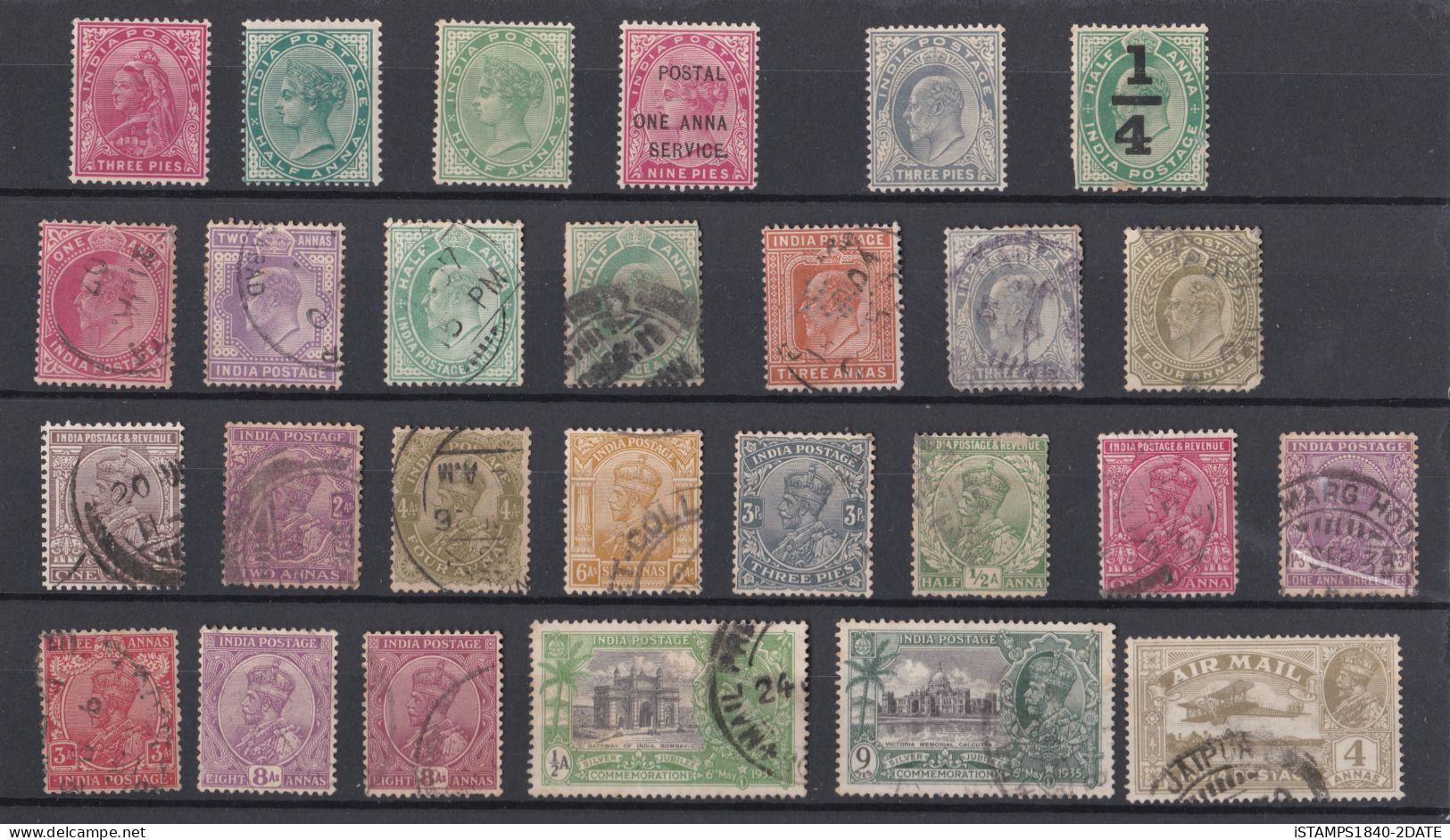 001152/ India QV-KGV Mint + Used Inc MNH - Collections, Lots & Series