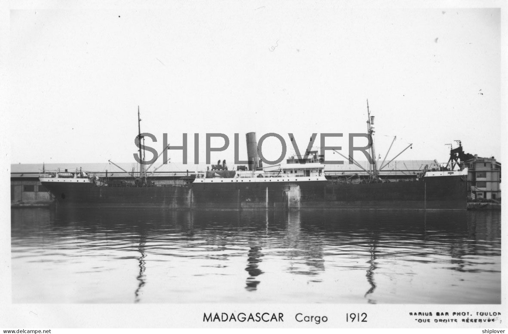 Cargo Français MADAGASCAR - Carte Photo éditions Marius Bar - Bateau/ship/schiff - Koopvaardij