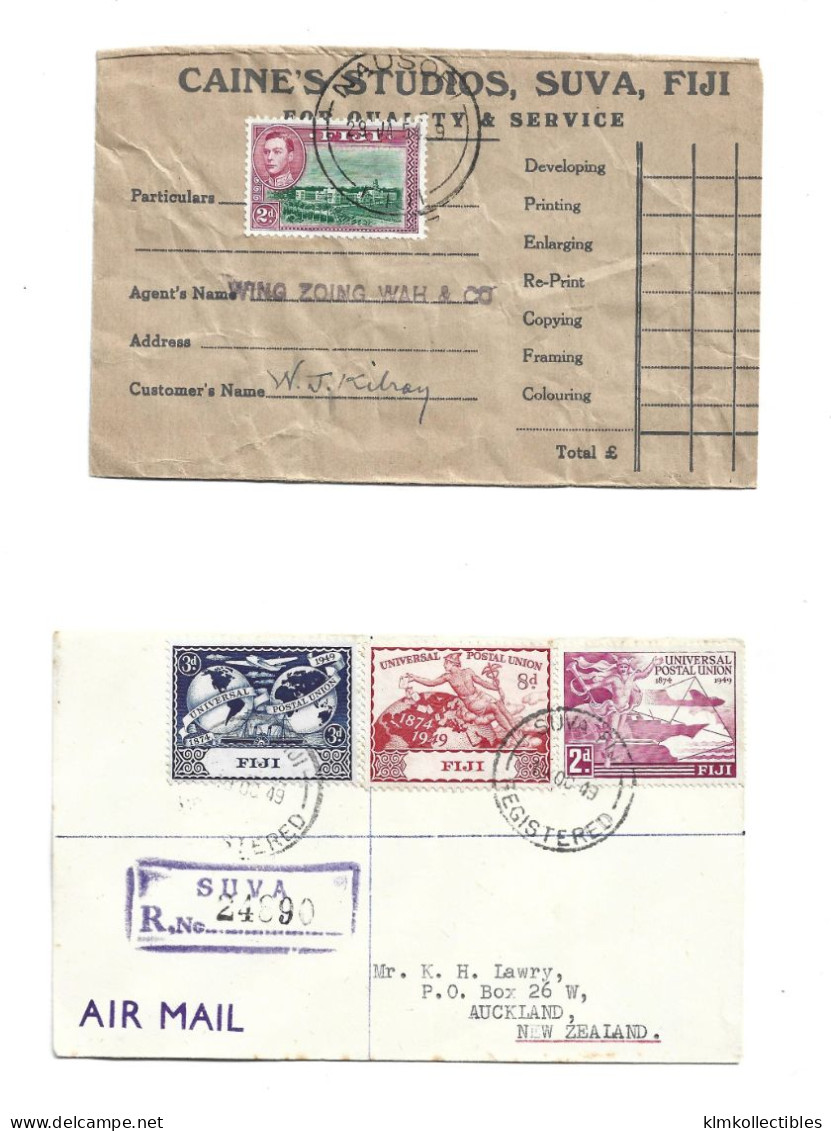 GREAT BRITAIN UNITED KINGDOM ENGLAND COLONIES - FIJI -  POSTAL HISTORY LOT - Fidschi-Inseln (...-1970)