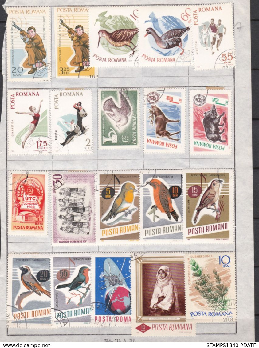 001154/ Romania Collection On 16 Pages Mint + Fine Used 200 + - Collections