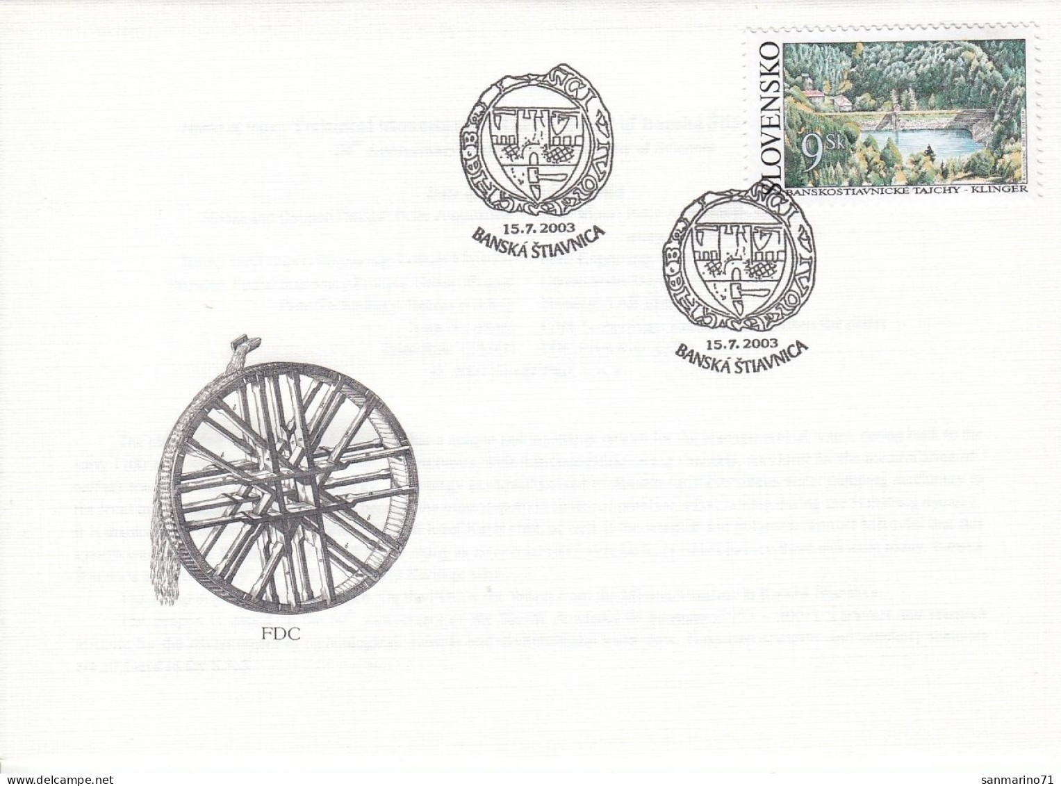 FDC SLOVAKIA 463 - FDC