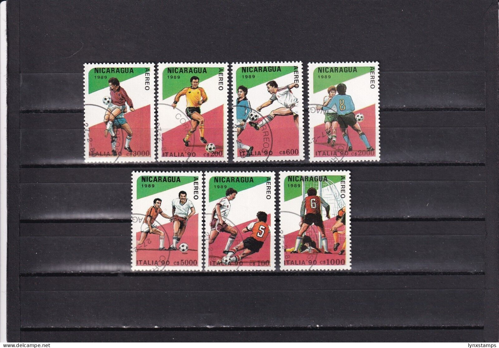 SA03 Nicaragua 1989 FIFA World Cup 1990 - Italy Used Stamps - Nicaragua