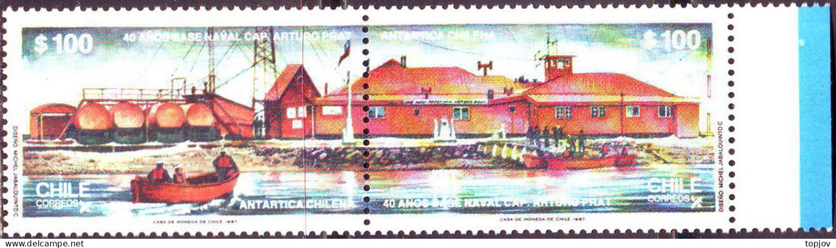 CHILE  -  ANTARCTIC BASE - **MNH - 1987 - Bases Antarctiques