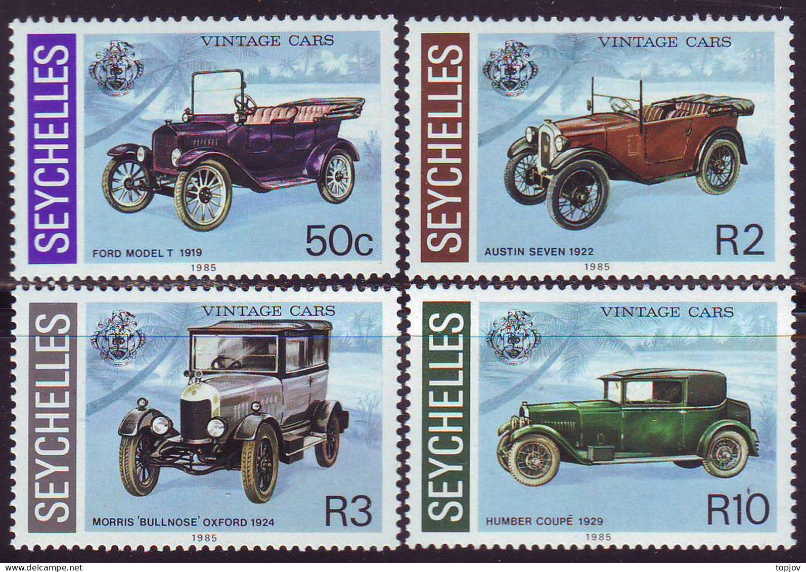 SEYCHELLES - CARS - **MNH - 1985 - Cars