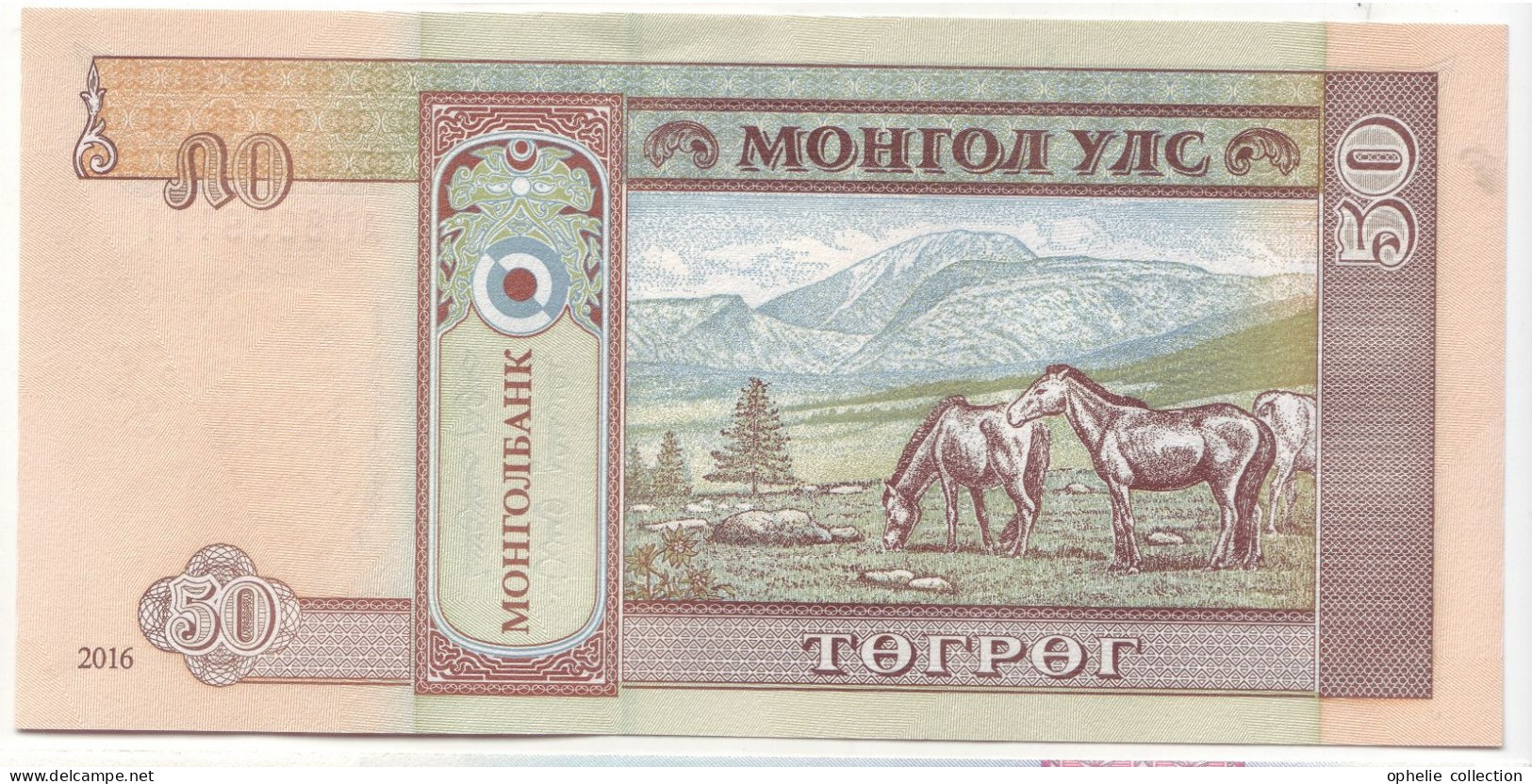 Asie - Mongolie - Billet De Banque Collection - PK N°64 - 50 Tugrik  - 66 - Sonstige – Asien