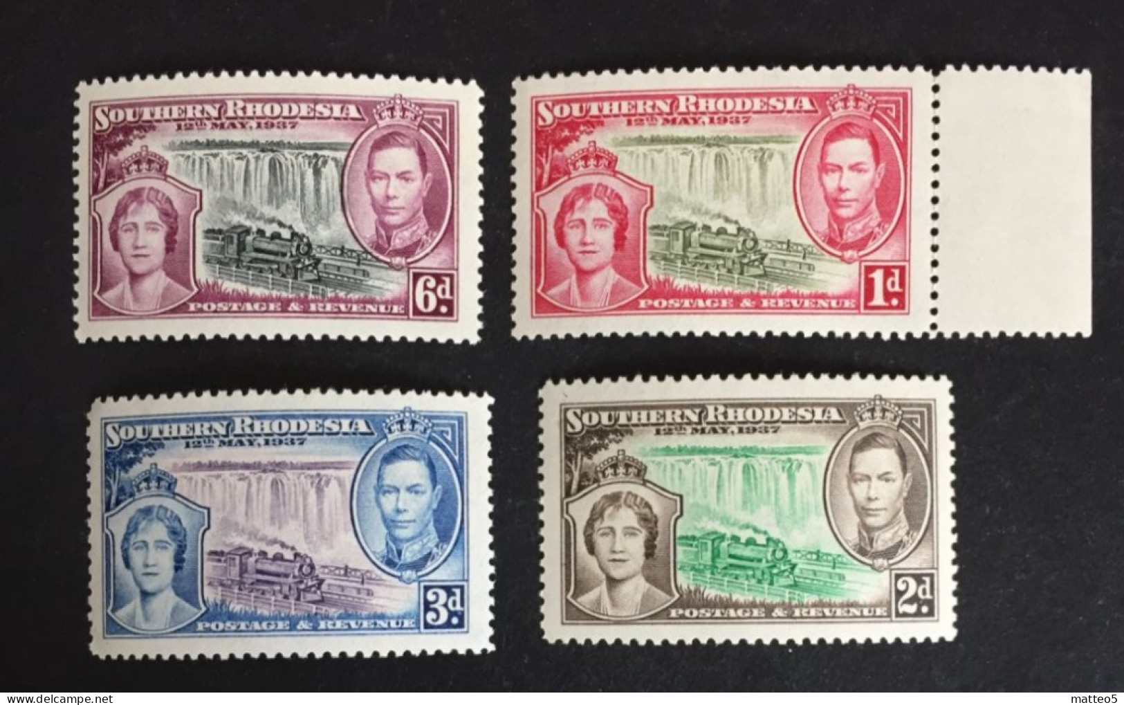 1937 - Southern Rhodesia - Coronation Of King George VII And Queen Elizabeth -  Unused - Southern Rhodesia (...-1964)