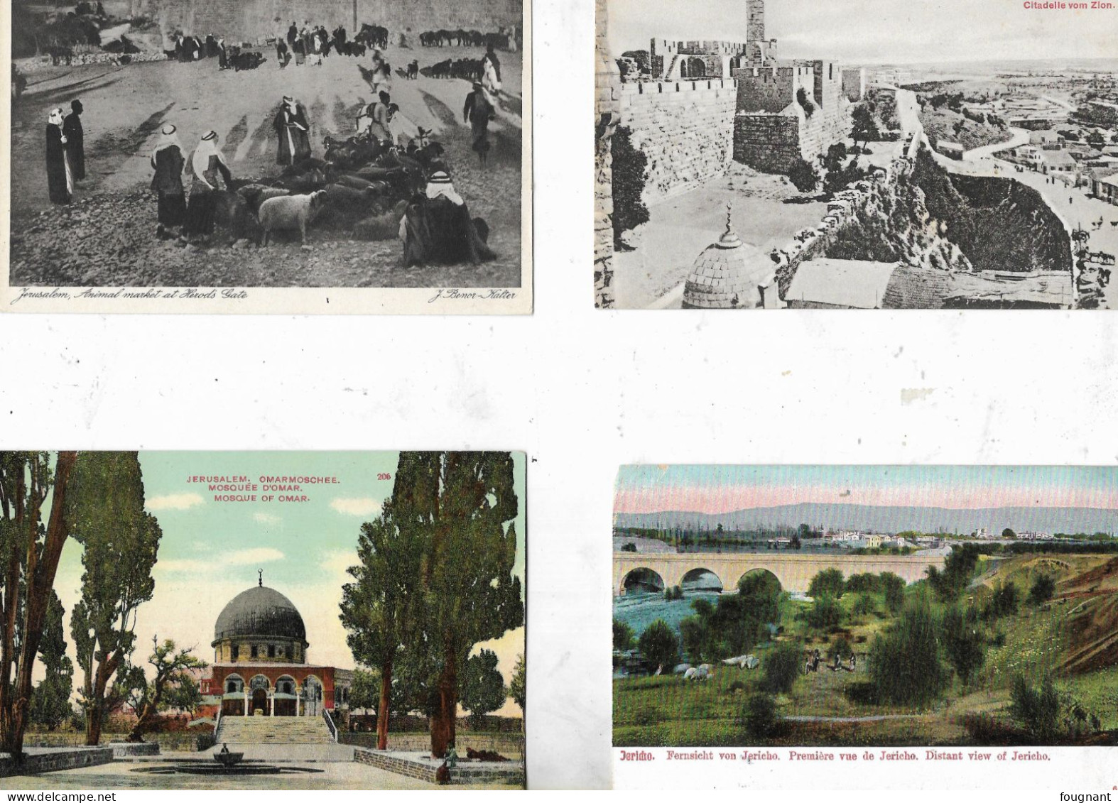 Petit Lot De 10 Cartes ;6 Cartes De JERUSALEM- SEPHORIS- JERICHO - MONT CARMEL -JAFFA - Collections & Lots