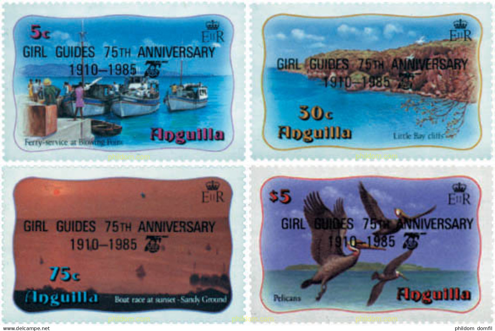 727665 HINGED ANGUILLA 1985 75 ANIVERSARIO DEL ESCULTISMO FEMENINO - Anguilla (1968-...)