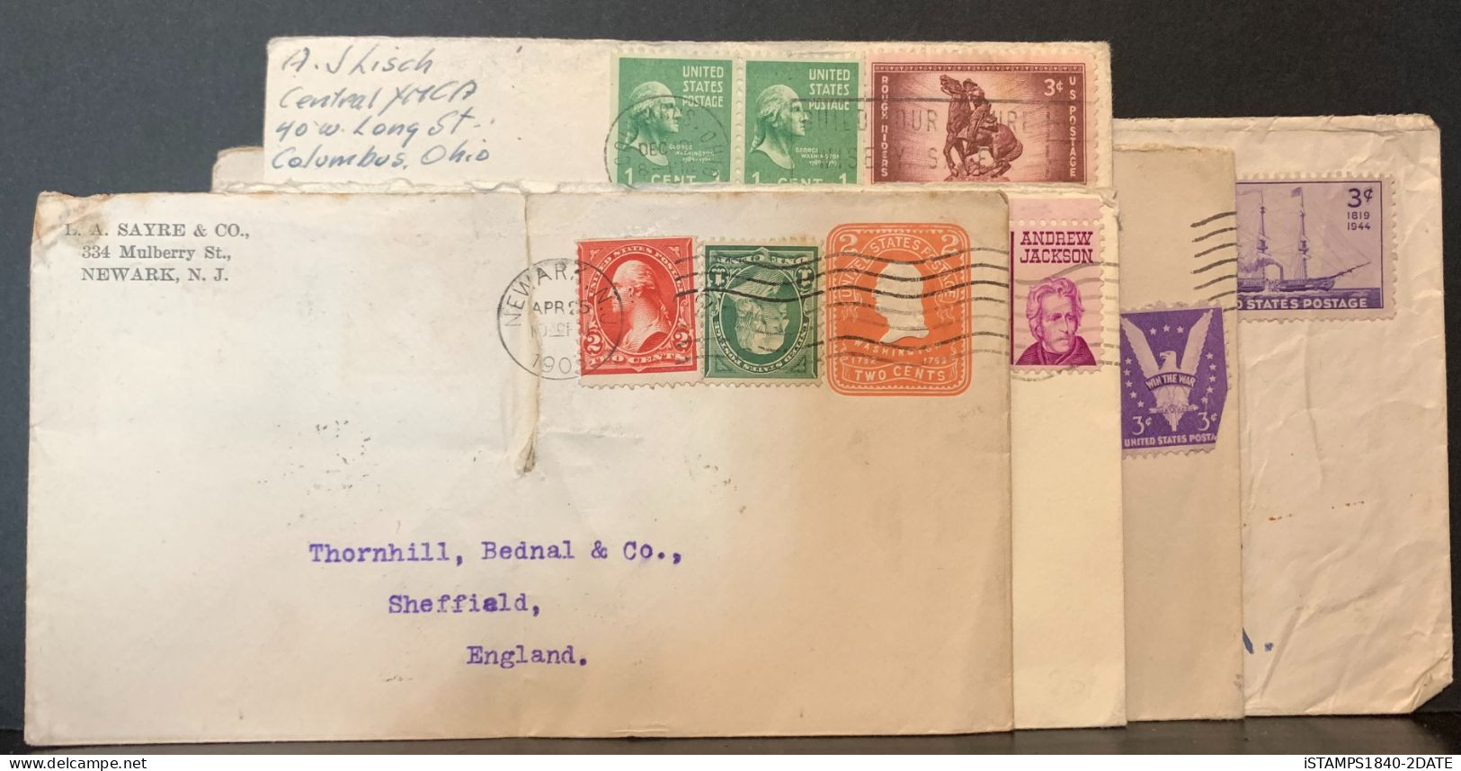001170/ USA 1903+ Covers X5 - Collections