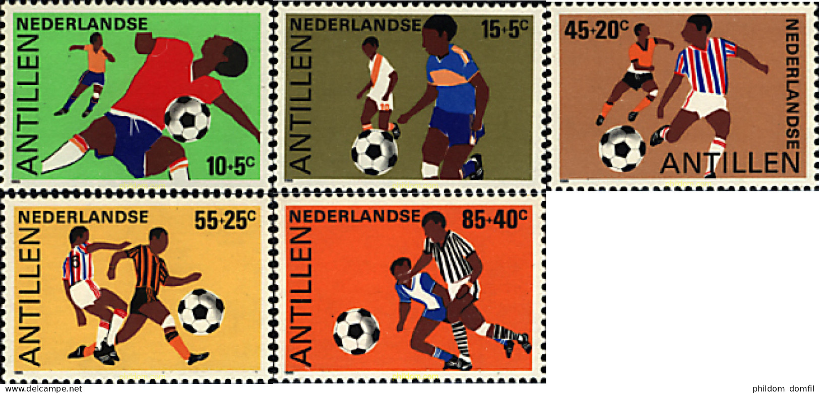 727669 HINGED ANTILLAS HOLANDESAS 1985 FUTBOL - Antilles