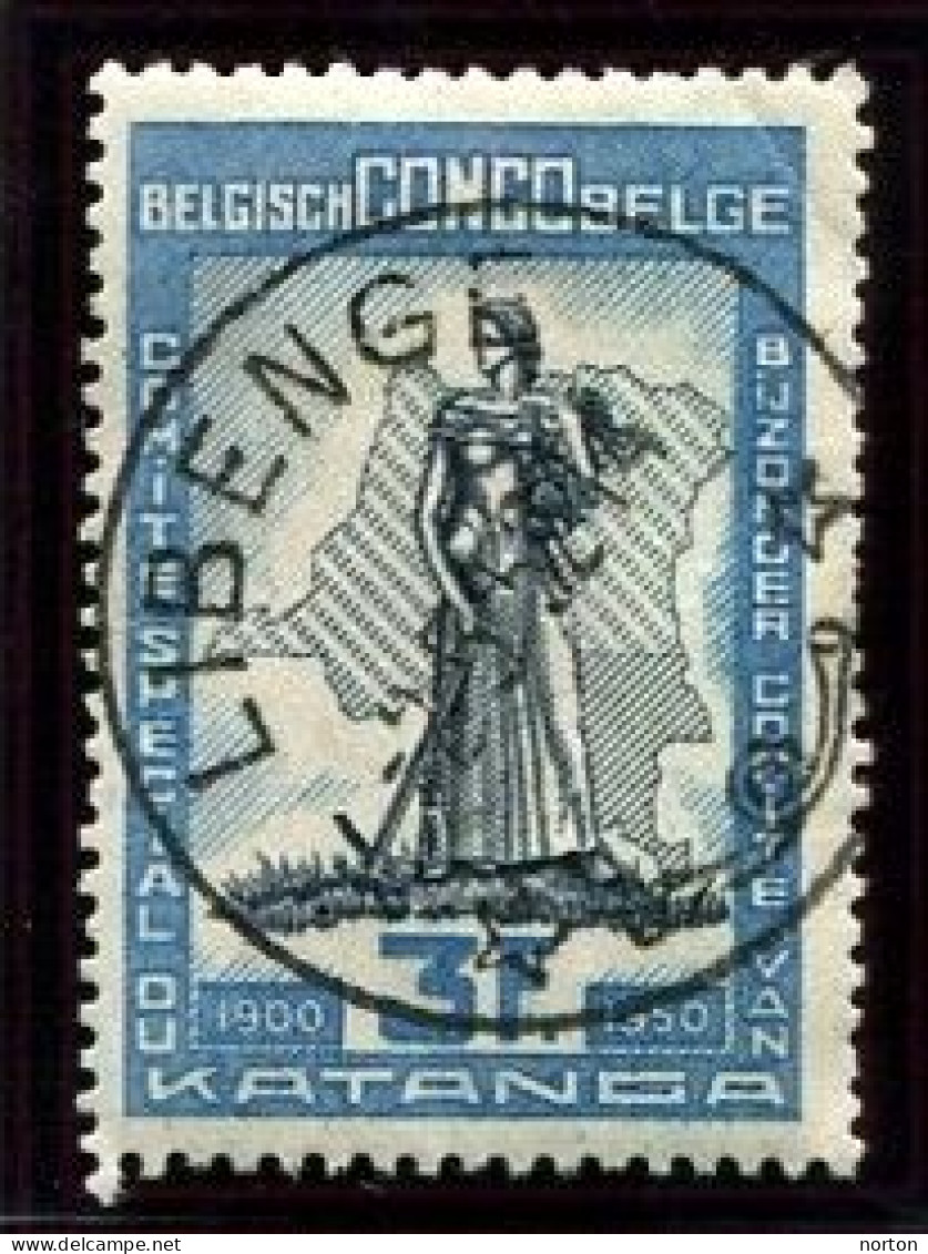 Congo Libenge Oblit. Keach 8A4 Sur C.O.B. 298 Le 02/05/1952 - Gebraucht