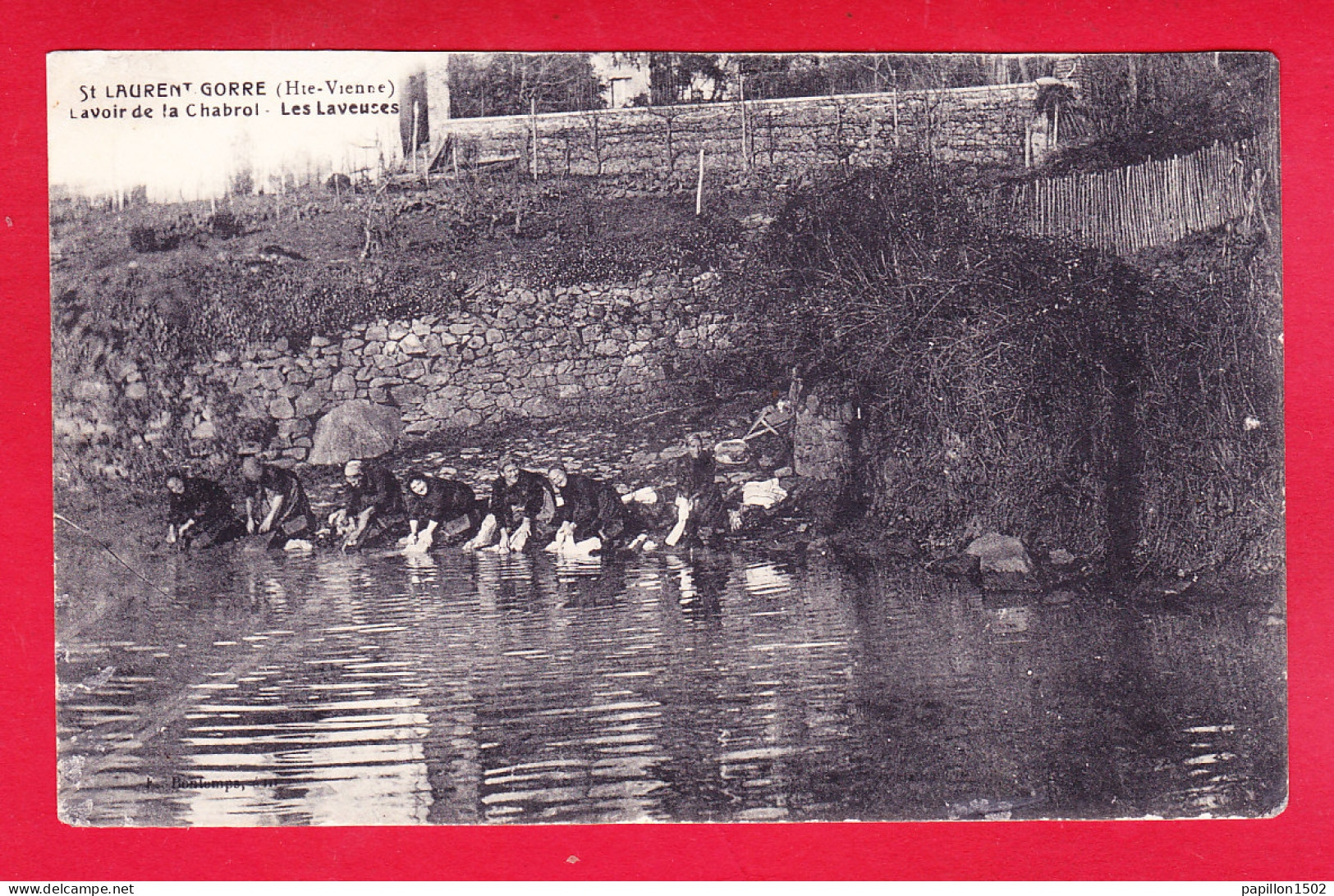 F-87-Saint Laurent Sur Gorre-02A12 St Laurent S. Gorre, Lavoir De La Chabrol, Les Laveuses, Cpa BE - Saint Laurent Sur Gorre