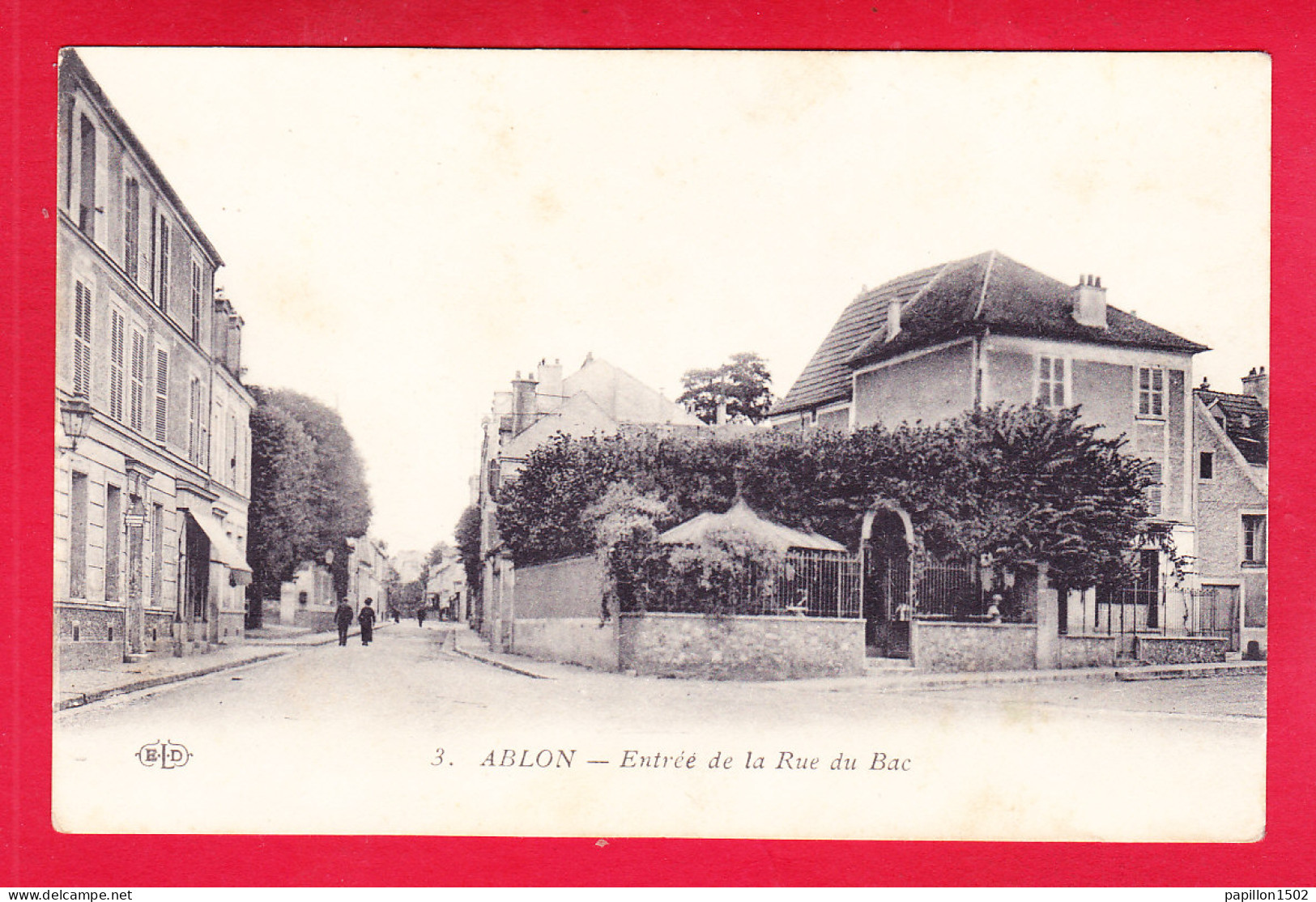 F-94-Ablon-01A12  Entrée De La Rue Du Bac, Cpa BE - Ablon Sur Seine