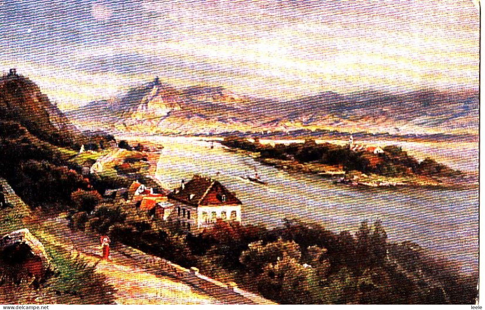 CJ86. Vintage German Postcard.  View Of Rolandseck, Germany - Remagen